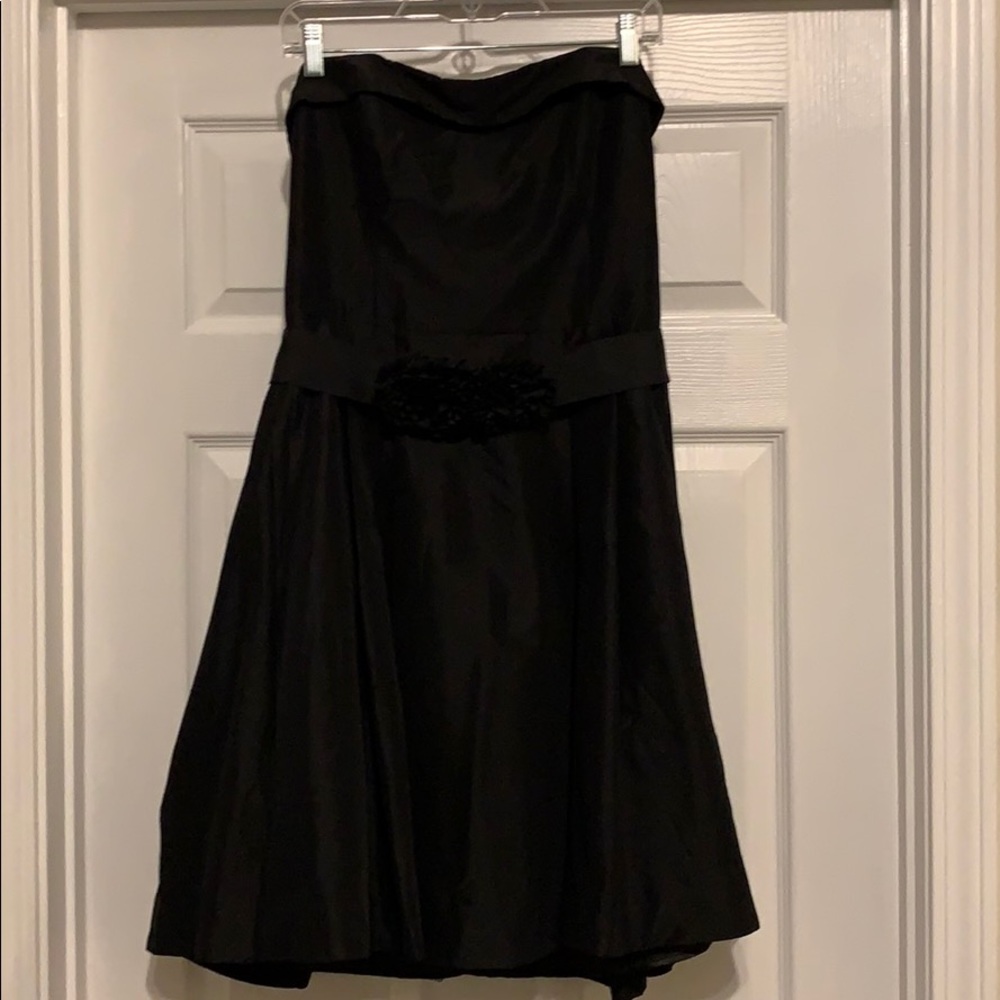 NWOT WHBM strapless black dress